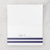 Navy Striped Plaatskaartje (Binnenkant ongevouwen)