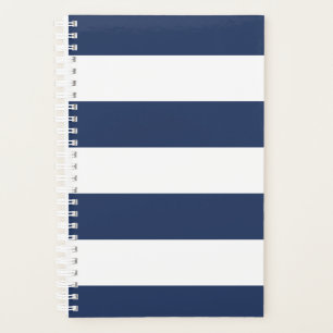 Navy Striped Planner