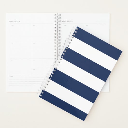 Navy Striped Planner (Display)