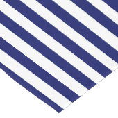 Navy Striped Table Runner Korte Tafelloper (Hoek)