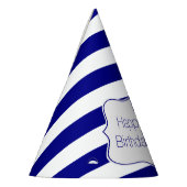 Navy Stripes and Nautical Anchor Birthday Party Feesthoedjes (Links)