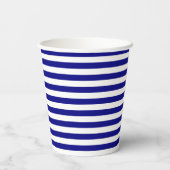 Navy Stripes and Nautical Anchor Birthday Party Papieren Bekers (Achterkant)