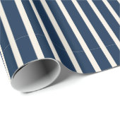 Navy Stripes Cadeaupapier (Rol Hoek)