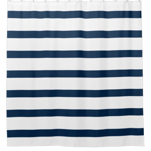Navy Stripes Douchegordijn (Voorkant)