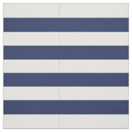 Navy Stripes Fabric Stof