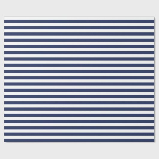 Navy Stripes inpakpapier (Vlak)