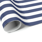 Navy Stripes inpakpapier (Rol Hoek)