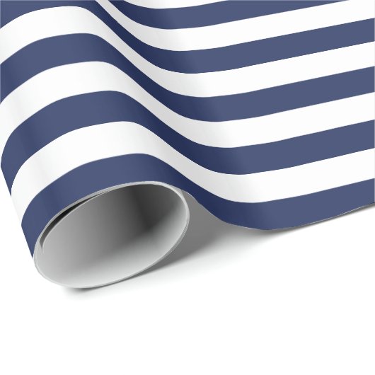 Navy Stripes inpakpapier (Rol Hoek)