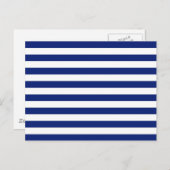 Navy Stripes Nautical Decor Briefkaart (Voorkant / Achterkant)