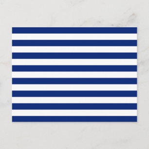 Navy Stripes Nautical Decor Briefkaart