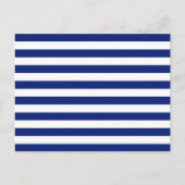Navy Stripes Nautical Decor Briefkaart (Voorkant)