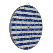 Navy Stripes Nautical Decor Dartbord (Voorkant Links)