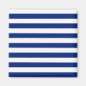 Navy Stripes Nautical Decor Magneet (Voorkant)