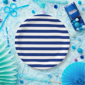 Navy Stripes Nautical Decor Papieren Bordje