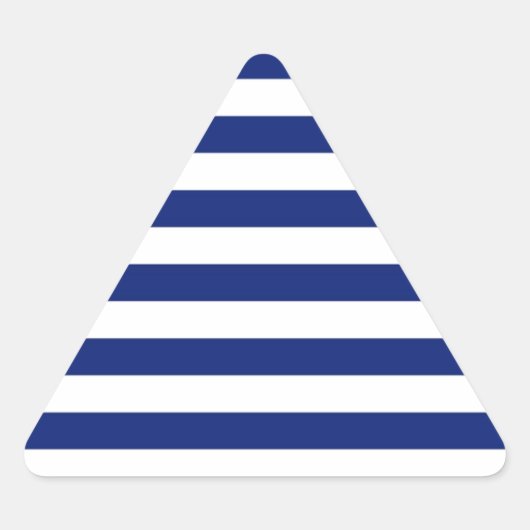 Navy Stripes Nautical Decor Sticker (Voorkant)
