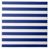 Navy Stripes Nautical Decor Tegeltje (Voorkant)