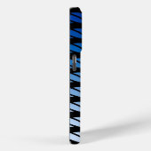 Navy Stripes Nautical Pattern Case-Mate iPhone Case (Achterkant / Rechts)