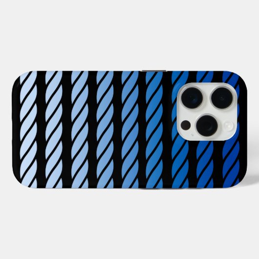 Navy Stripes Nautical Pattern Case-Mate iPhone Case (Achterkant (horizontaal))