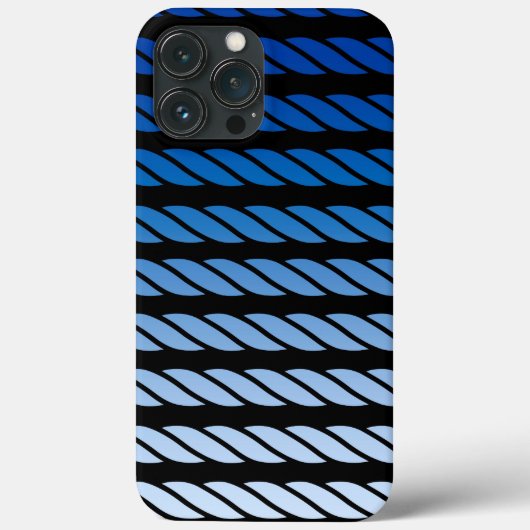 Navy Stripes Nautical Pattern Case-Mate iPhone Case (Achterkant)