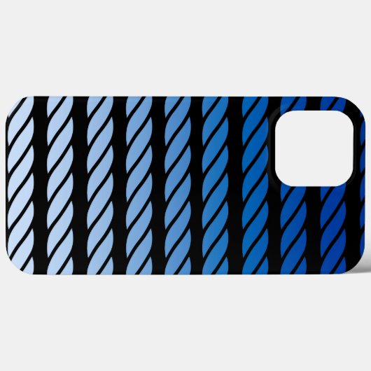 Navy Stripes Nautical Pattern Case-Mate iPhone Case (Achterkant (horizontaal))