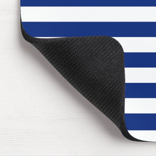 Navy Stripes Nautical Pattern Muismat (Hoek)