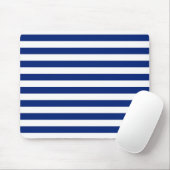 Navy Stripes Nautical Pattern Muismat (Met muis)