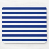Navy Stripes Nautical Pattern Muismat (Voorkant)
