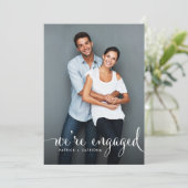 Navy Stripes | Uitnodiging van de partij Fotoservi (Staand voorkant)