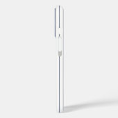 Navy Stripes White Baseball Jersey Naam Nummer Case-Mate iPhone Case (Achterkant / Links)