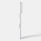 Navy Stripes White Baseball Jersey Naam Nummer Case-Mate iPhone Case (Achterkant / Rechts)