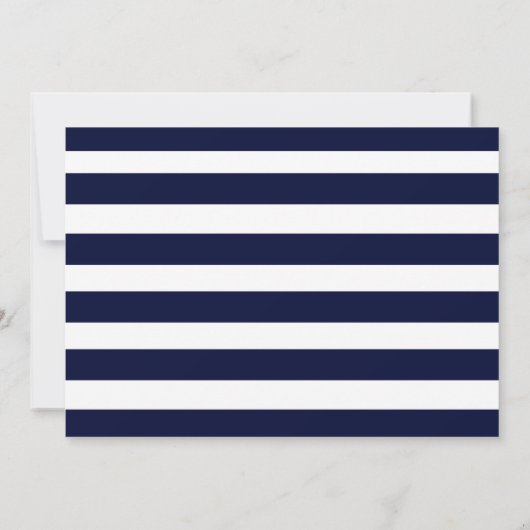 Navy Stripes zal je mijn matron zijn. Kaart (Achterkant)