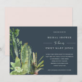 NAVY SUCCULENT DESERT CACTI FAUNA VRIJGEZELLENFEES KAART (Voorkant / Achterkant)