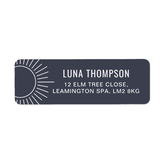 Navy Sun Label (Voorkant)