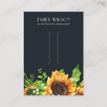 NAVY SUNFLOWER HERFST AUTUMN HAIR CLIP DISPLAY CAR