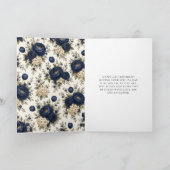Navy Sweet Sixteen Kaart (Binnen)
