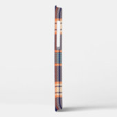 Navy tartan-patroon Case-Mate iPhone case (Achterkant / Links)