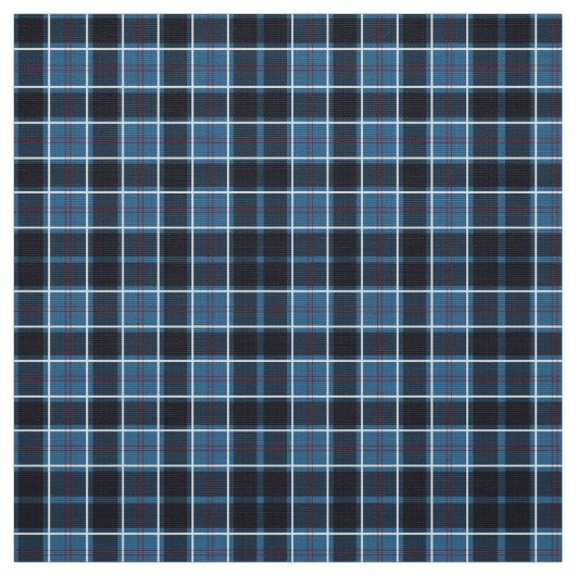 Navy Tartan Stof (Swatch)