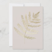 Navy & Taupe Pampas Boho Bridal Shower Kaart (Achterkant)