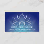 Navy Teacher Private Yoga Visitekaartje (Voorkant)