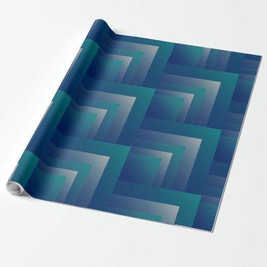 Navy teal gray cadeaupapier (Uitgerold)