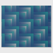 Navy teal gray cadeaupapier (Vlak)