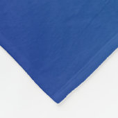 Navy Teal Pawprints Tribute Fleece Deken (Hoek)