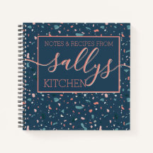 Navy Terrazzo Kitchen Notes Recipe homemade