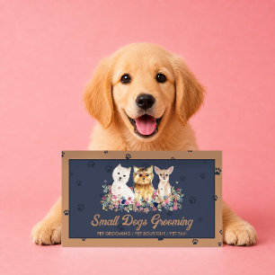 Navy Therapiehond Begeleider Comfort Bezoeken Visitekaartje