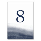 Navy Tides Table Number Kaart (Achterkant)
