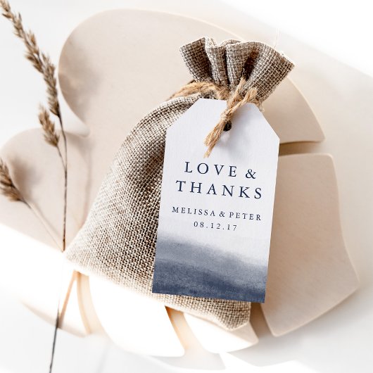 Navy Tides Wedding Dank je wel Cadeaulabel