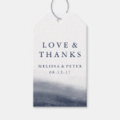 Navy Tides Wedding Dank je wel Cadeaulabel (Voorkant)