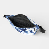“Navy Tie-Dye” Two-Sided Print  Fanny Pack Heuptasje (Open)