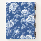 Navy Toile Notitieboek (Achterkant)