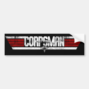 Navy Top Doc Corpsman Decal Bumpersticker